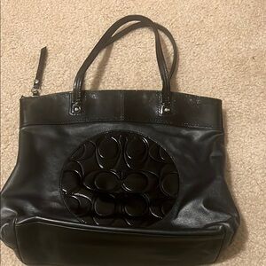 Black coach bag